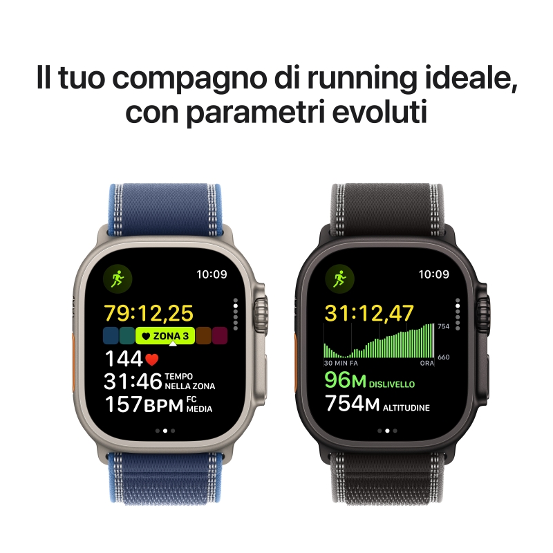 Apple Watch Ultra 3 OLED 49 mm Numérique 422 x 514 pixels Écran tactile 5G Noir Wifi GPS (satellite)