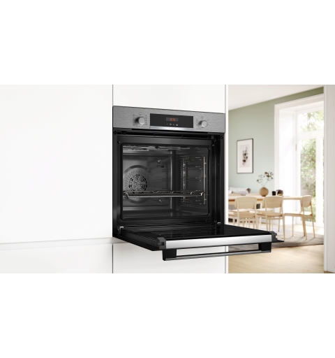 Bosch Serie 4 HBA574BS3 horno 71 L 3600 W Negro, Acero inoxidable