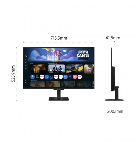 Samsung M5 M50F écran plat de PC 81,3 cm (32") 1920 x 1080 pixels Full HD LCD Noir