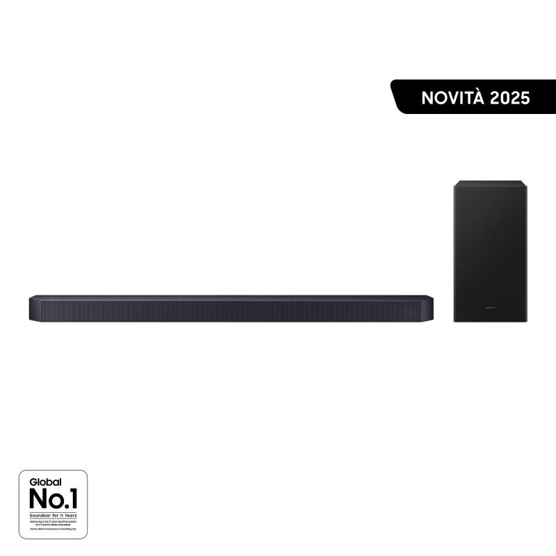 Samsung Q-series Soundbar HW-Q600F ZF, Audio 3.1.2 canali , Wireless Dolby Atmos, 2025