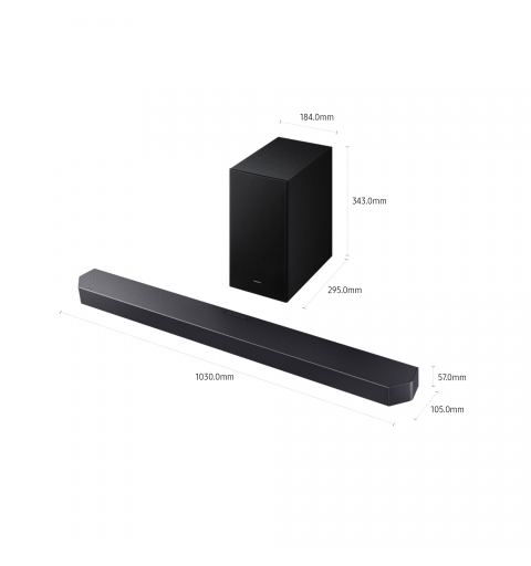 Samsung Q-series Soundbar HW-Q600F ZF, Audio 3.1.2 canali , Wireless Dolby Atmos, 2025