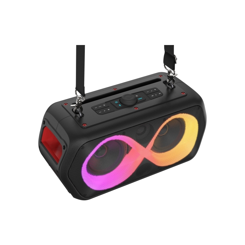 New Majestic FIRE 39 Altavoz para fiestas Negro 40 W