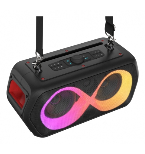 New Majestic FIRE 39 Altavoz para fiestas Negro 40 W