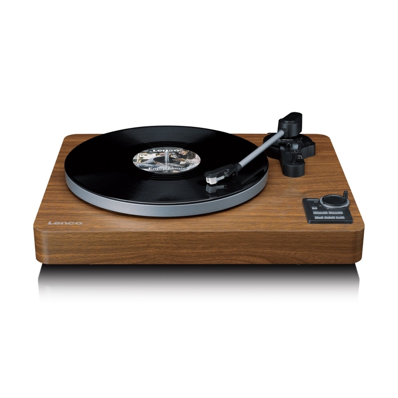 Lenco LBTA-165WD Audio-Plattenspieler mit Riemenantrieb Schwarz, Holz Automatisch