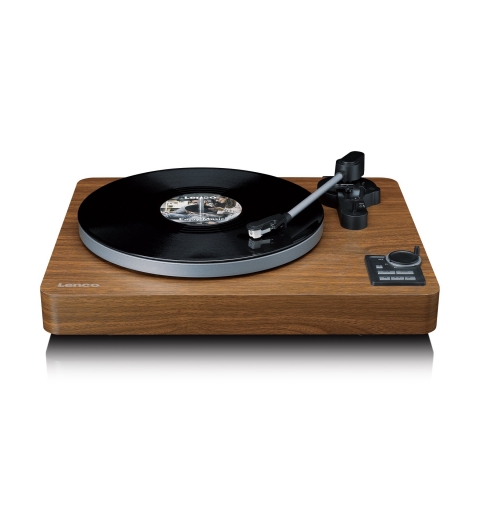 Lenco LBTA-165WD Tourne-disque entraîné par courroie Noir, Bois Automatique