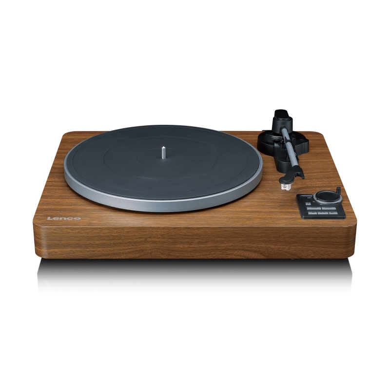 Lenco LBTA-165WD Audio-Plattenspieler mit Riemenantrieb Schwarz, Holz Automatisch