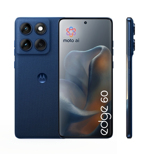 Motorola edge 60 16,9 cm (6.67") Double SIM Android 15 5G USB Type-C 12 Go 512 Go 5200 mAh Bleu