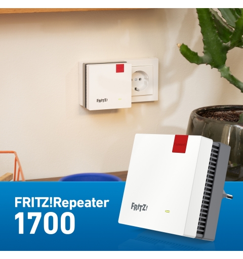 Repeater FRITZREPEATER 1700 EDITION INTERNATIONAL Ripetitore di rete Bianco