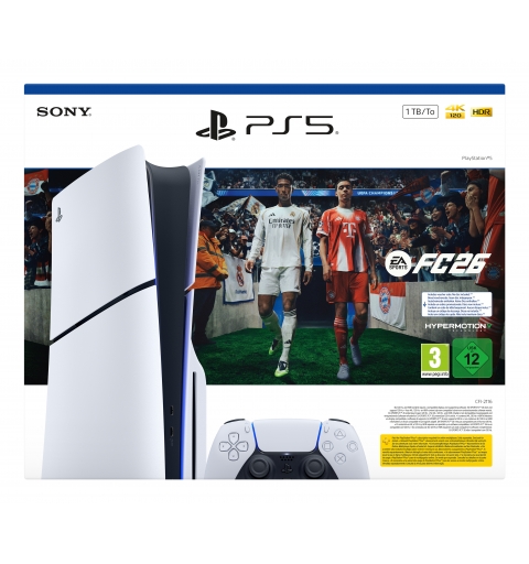 Sony PS5 Laufwerk - EA Sports FC 26 Bundle 1 TB Wi-Fi Black, White