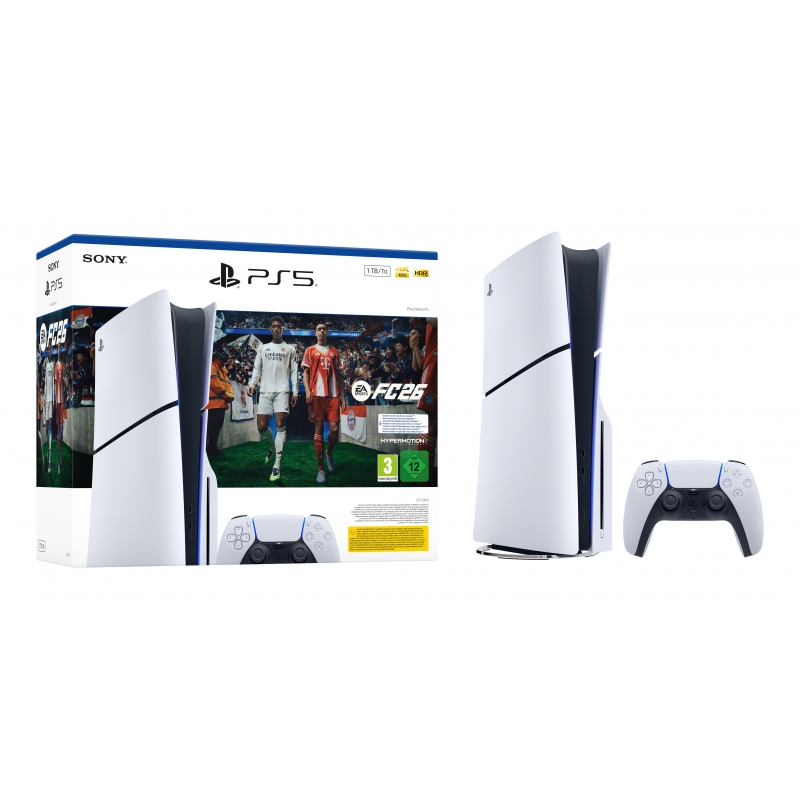 Sony PS5 Laufwerk - EA Sports FC 26 Bundle 1 TB Wi-Fi Black, White