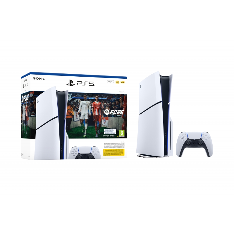 Sony PS5 Digital - EA Sports FC 26 Bundle 825 GB Wi-Fi Nero, Bianco Sony PS5 Digital - EA Sports FC 26 Bundle 825 GB Wi-Fi Nero, Bianco