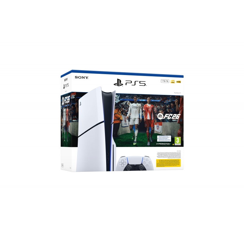 Sony PS5 Digital - EA Sports FC 26 Bundle 825 GB WLAN Schwarz, Weiß
