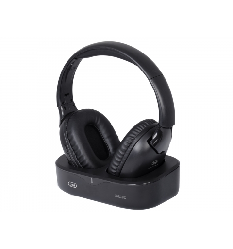 Trevi FRS 1490 RW Casques Sans fil Arceau Appel Musique TV USB Type-C Socle de chargement Noir