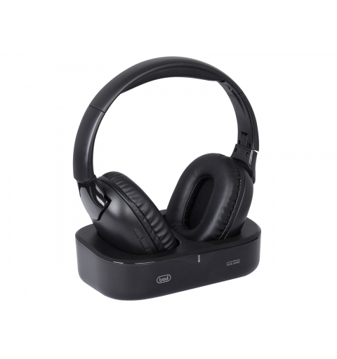 Trevi FRS 1490 RW Kopfhörer Kabellos Kopfband Anruf Musik TV USB Typ-C Ladestation Schwarz