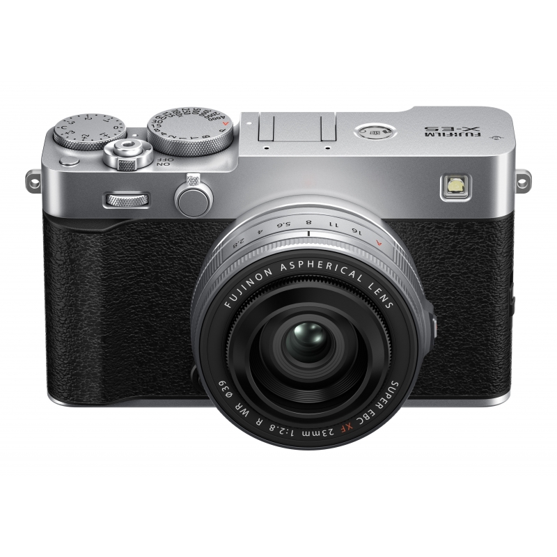 Fujifilm X -E5 Kit XF23mmF2.8 R WR Cuerpo MILC 40,2 MP X-Trans CMOS 5 HR 7728 x 5152 Pixeles Plata