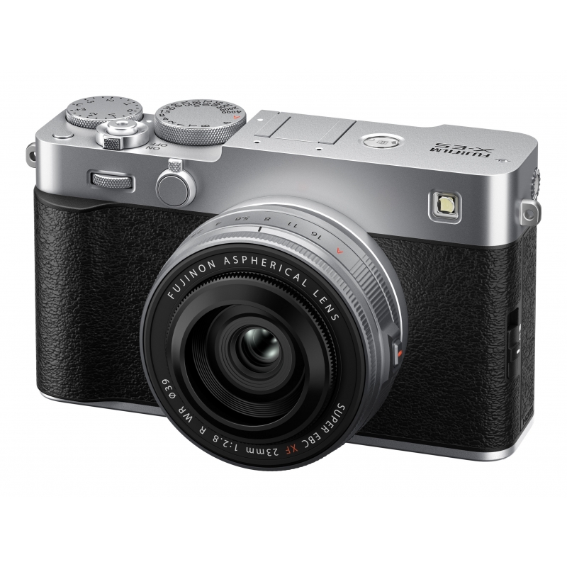Fujifilm X -E5 Kit XF23mmF2.8 R WR MILC Body 40.2 MP X-Trans CMOS 5 HR 7728 x 5152 pixels Silver