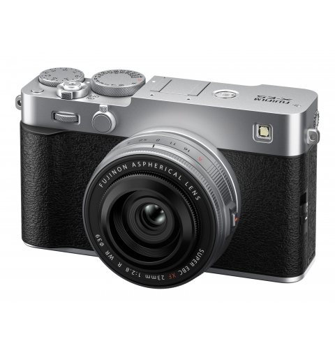 Fujifilm X -E5 Kit XF23mmF2.8 R WR MILC Body 40,2 MP X-Trans CMOS 5 HR 7728 x 5152 Pixel Silber