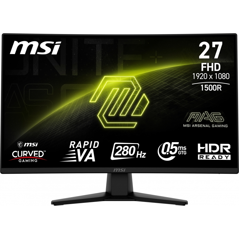 MSI MAG 274CXF Computerbildschirm 68,6 cm (27") 1920 x 1080 Pixel Full HD Schwarz
