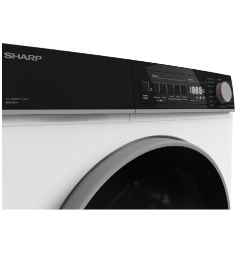 Sharp KD-NHB0S7GW21-IT tumble dryer Freestanding Front-load 10 kg White