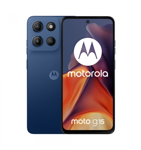 Motorola moto g15 17,1 cm (6.72") Doppia SIM Android 15 4G USB tipo-C 8 GB 256 GB 5200 mAh Blu marino