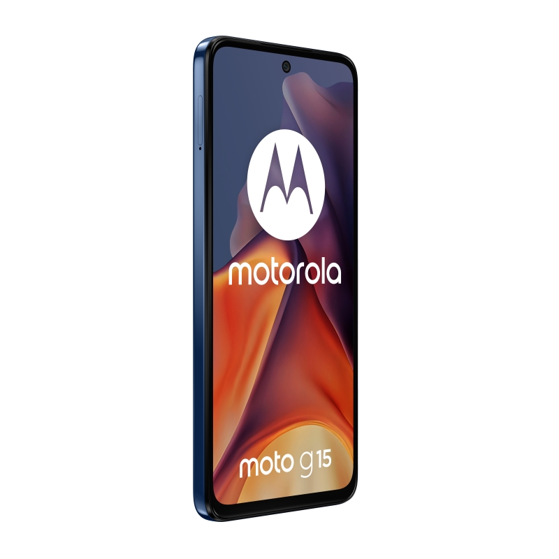 Motorola moto g15 17,1 cm (6.72") Double SIM Android 15 4G USB Type-C 8 Go 256 Go 5200 mAh Marine
