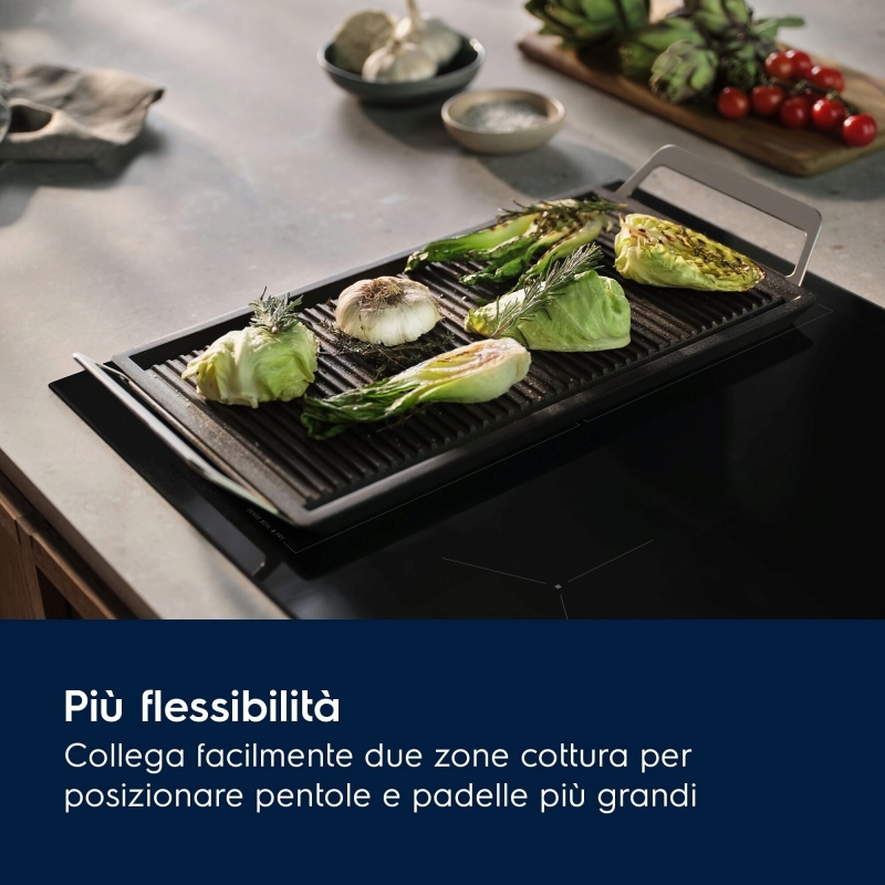 Electrolux Serie 600 LIL83441 Piano cottura ad induzione Bridge 80cm Electrolux Serie 600 LIL83441 Piano cottura ad induzione Bridge 80cm