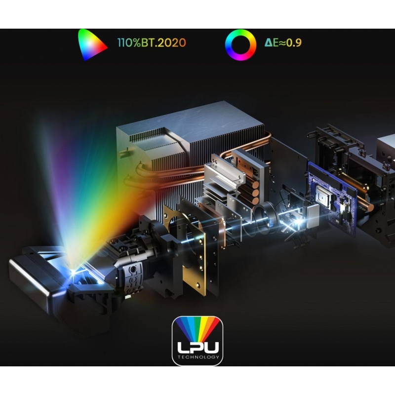 Hisense PT1 Proiettore a raggio ultra corto 2500 ANSI lumen DLP UHD 4K (3840x2160) Compatibilità 3D Nero