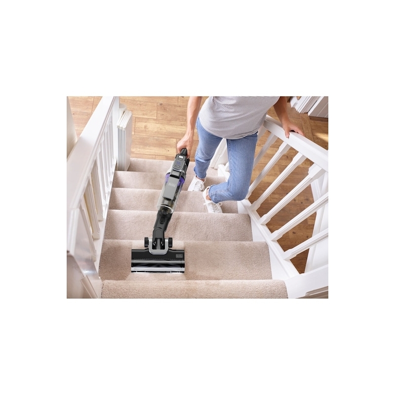 Black & Decker Aspiradora escoba Batería Secar Sin bolsa 0,65 L Violeta 2,5 Ah