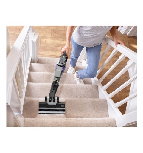 Black & Decker Stabstaubsauger Akku Trocken Beutellos 0,65 l Violett 2,5 Ah