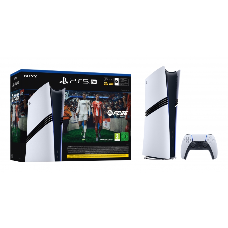Sony PlayStation 5 Pro + EA Sports FC 26 Bundle 2 TB Wi-Fi Black, White