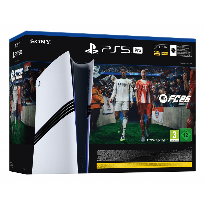 Sony PlayStation 5 Pro + EA Sports FC 26 Bundle 2 TB Wi-Fi Black, White