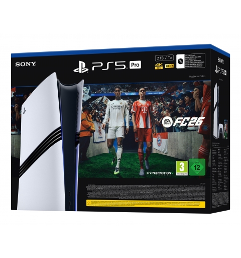 Sony PlayStation 5 Pro + EA Sports FC 26 Bundle 2 TB Wi-Fi Black, White