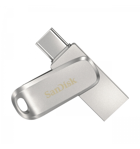 SanDisk Ultra Dual Drive Luxe lecteur USB flash 128 Go USB Type-A USB Type-C 3.2 Gen 1 (3.1 Gen 1) Acier inoxydable