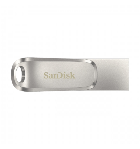 SanDisk Ultra Dual Drive Luxe lecteur USB flash 128 Go USB Type-A USB Type-C 3.2 Gen 1 (3.1 Gen 1) Acier inoxydable