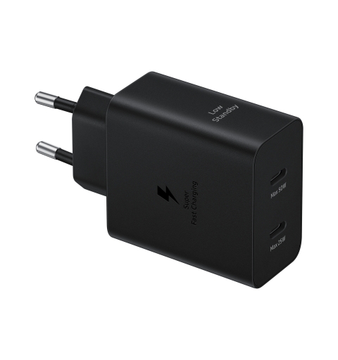 Samsung Caricabatteria Super Fast Charging (50W) con doppia porta USB-C e con cavo USB-C to USB-C