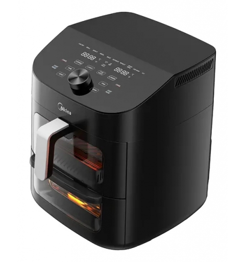 Midea MAD1100DADK Fritteuse Doppel 11 l Eigenständig 1700 W Heißluftfritteuse Schwarz