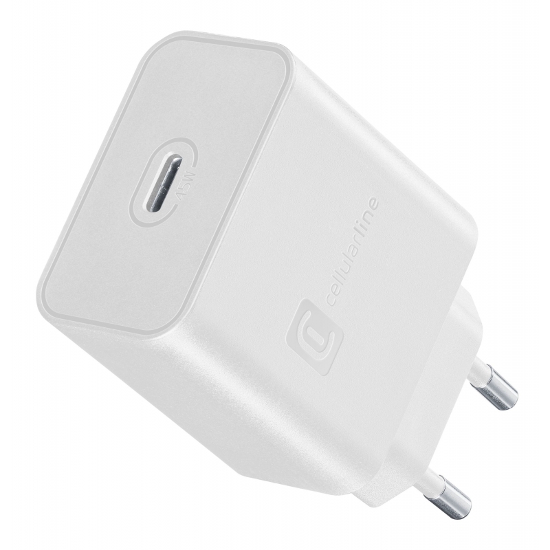 Cellularline Super Fast Charger PD 45W Cargador de baterías de red USB-C de 45W