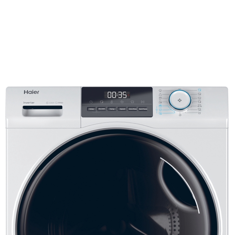 Haier HWD100-BP16929A lavadora-secadora Independiente Carga frontal Blanco D