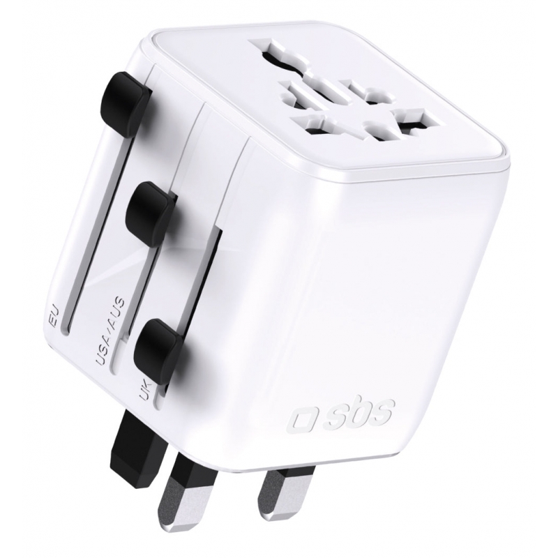 SBS TEADAPTUNI power plug adapter Universal White