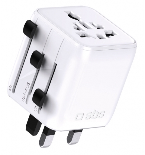 SBS TEADAPTUNI power plug adapter Universal White