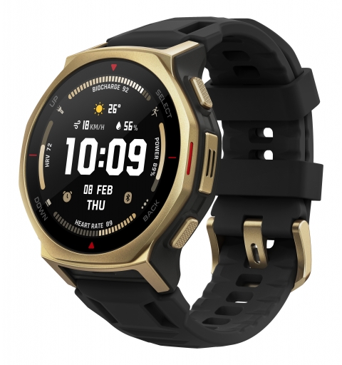 Amazfit T-rex 3 Pro 3,35 cm (1.32") AMOLED 44 mm Digitale 466 x 466 Pixel Touch screen Oro Wi-Fi GPS (satellitare)