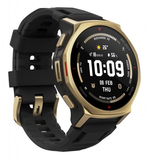 Amazfit T-rex 3 Pro 3,35 cm (1.32") AMOLED 44 mm Numérique 466 x 466 pixels Écran tactile Or Wifi GPS (satellite)