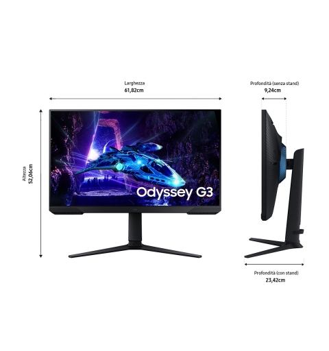 Samsung G30D computer monitor 68.6 cm (27") 1920 x 1080 pixels Full HD LCD Black