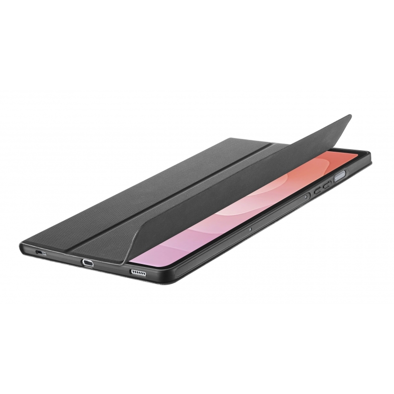 Cellularline Memo - Galaxy TAB S11 Étui pour tablette avec couverture effet cuir, 3 positions de support, fonction veille et