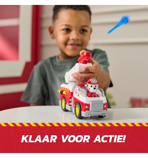 PAW Patrol Fire Rescue Marshall Rescue Fire Engine with Action Figure & Projectile Launcher & Toy Truck, Kids Toys for Boys &