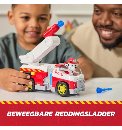 PAW Patrol Fire Rescue Marshall Rescue Fire Engine with Action Figure & Projectile Launcher & Toy Truck, Kids Toys for Boys &