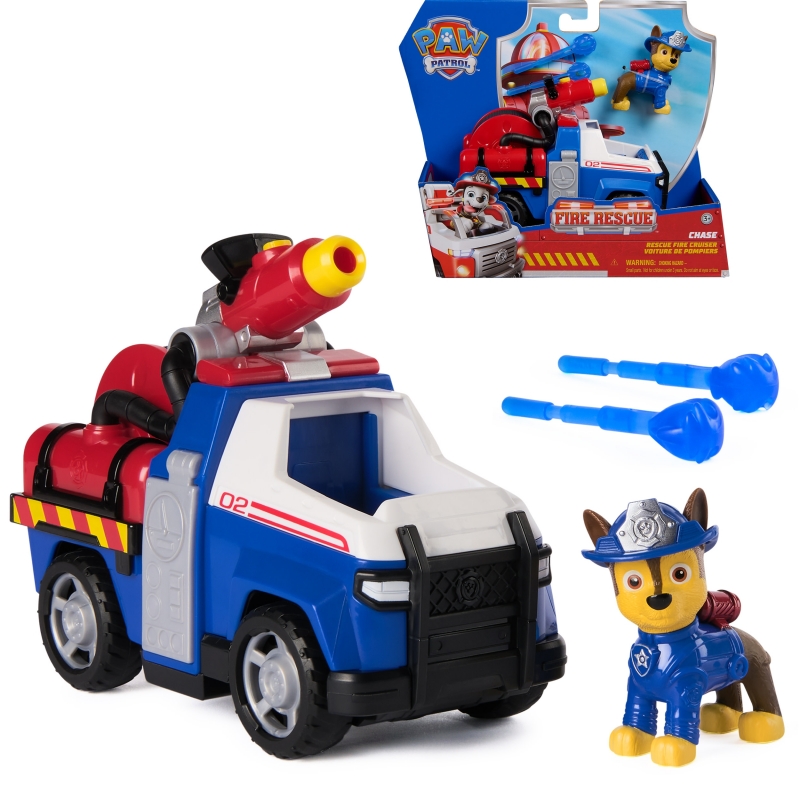 PAW Patrol VÉHICULE + FIGURINE FIRE RESCUE CHASE La Pat' Patrouille