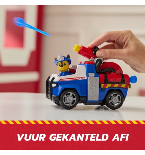 PAW Patrol Fire Rescue Veicolo Antincendio di Chase con Personaggio, Lanciamissili e Camion Giocattolo, Giocattoli per Bambini
