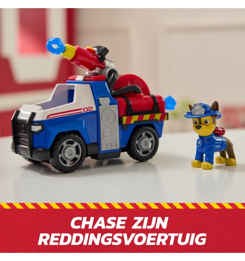 PAW Patrol Fire Rescue Veicolo Antincendio di Chase con Personaggio, Lanciamissili e Camion Giocattolo, Giocattoli per Bambini