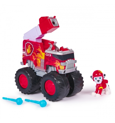 PAW Patrol Rescue Wheels Marshall’s Firetruck, Toy Truck with Projectile Launcher and Collectible Action Figure, Kids Toys